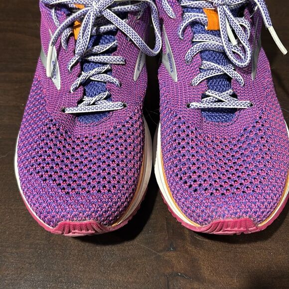 Brooks Revel 2 Purple Orange Running Walking Comfort Shoes Size 11.5 - Picture 3 of 11